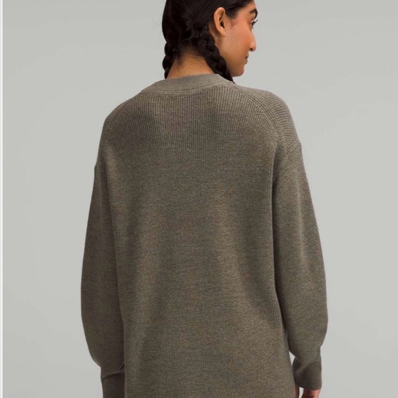 Lululemon Merino Wool Blend Ribbed Crewneck Sweater - Picture 3 of 10